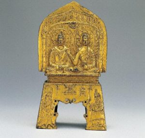 銅造〈釈迦如来／多宝如来〉並坐像